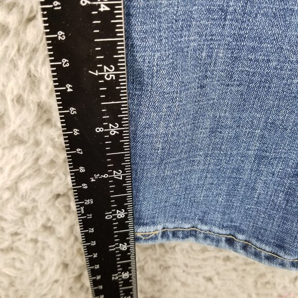 Levis Jeans Womens 32 Blue 311 Shaping Skinny Stretch Distressed Denim *Read* - Picture 8 of 14